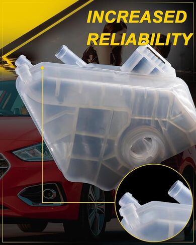 BE8Z8A080A Coolant Overflow Reservoir Tank For:-Ford Fiesta 2011 2012 2013 11 12 13 Engine Overflow Recovery Reservoir Tank Water Reservoir Tank Coolant Reservoir Replace BE8Z8100A(with Cap) in Saudi Arabia
