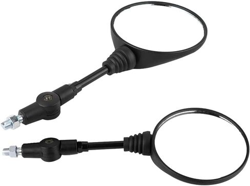 KIMISS 2Pcs Motorcycle Modified Folding Rearview Mirror Round Side Mirrors for Kawasaki KLX250 KL250 retrovisor moto plegable in Saudi Arabia