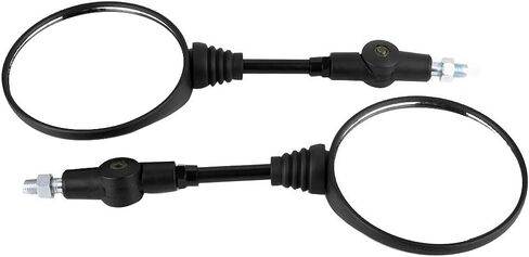 KIMISS 2Pcs Motorcycle Modified Folding Rearview Mirror Round Side Mirrors for Kawasaki KLX250 KL250 retrovisor moto plegable in Saudi Arabia