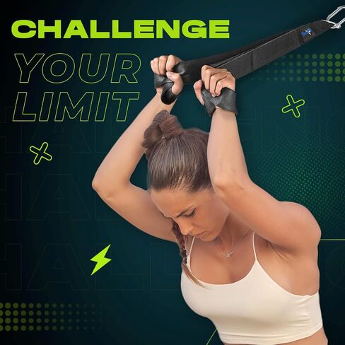 Yes4All Tricep Strap Cable Attachment 2-in-1 3D Mesh Neoprene Handles/ 2 Inches width for Different Exercises, Cable Crunch Attachment for Home Gym/Multi-Workout in Saudi Arabia