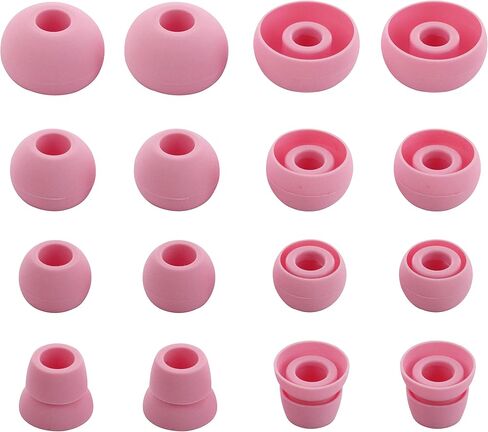 ALXCD Ear Tips for PB3 Powerbeats 3 Headphone, SML 3 Sizes 6 Pair Silicone Replacement Earbud Tips & 2 Pair Double Flange Ear Tips, Fit for Beats Powerbeats2 Pb3 [8 Pair](Green) in Saudi Arabia