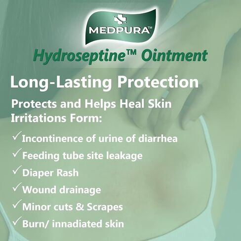 Hydroseptine Ointment 3.53 oz (100g) by MEDPURA Made in USA Compare to The Active Ingredients in Calmoseptine Ointment in Saudi Arabia
