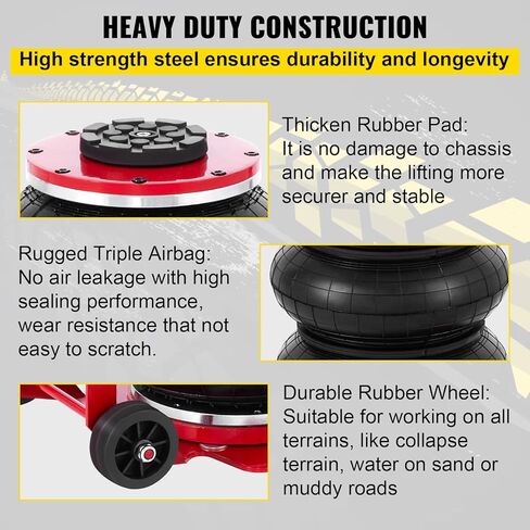 رافعة هوائية موفورن، 3 طن/6600 رطل، رافعة هوائية، رافعة هوائية سريعة الرفع حتى 16 بوصة، لسيارتك (مقبض طويل) in Kuwait