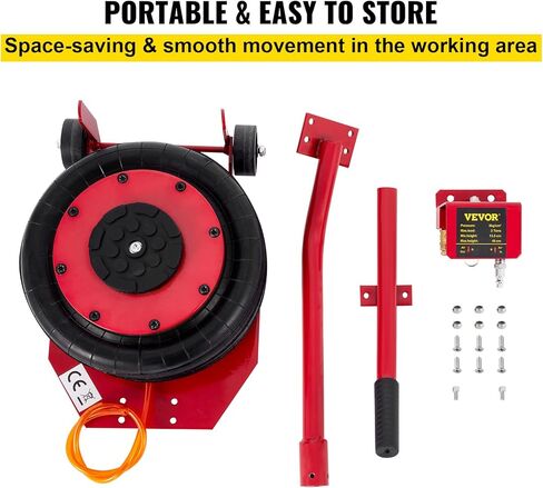 رافعة هوائية موفورن، 3 طن/6600 رطل، رافعة هوائية، رافعة هوائية سريعة الرفع حتى 16 بوصة، لسيارتك (مقبض طويل) in Kuwait