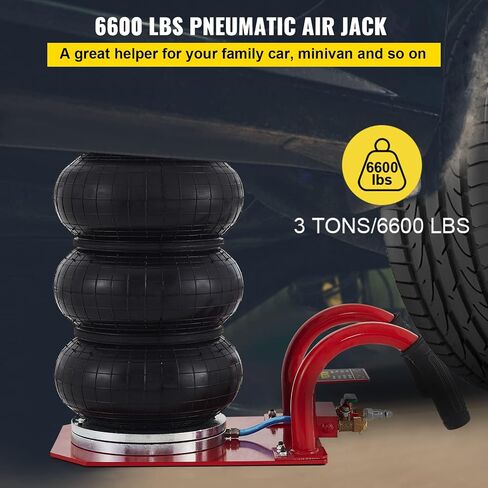 Mophorn Air Jack, 3 Ton/6600LBS Air Bag Jack, Pneumatic Jack Fast Lift Up to 16 Inch, for Your Cars(Long Handle) in Saudi Arabia