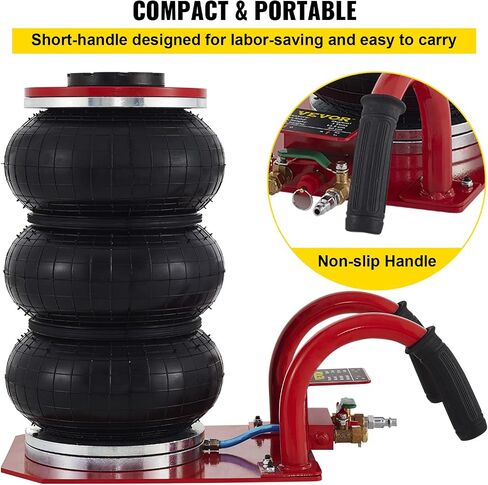 Mophorn Air Jack, 3 Ton/6600LBS Air Bag Jack, Pneumatic Jack Fast Lift Up to 16 Inch, for Your Cars(Long Handle) in Saudi Arabia