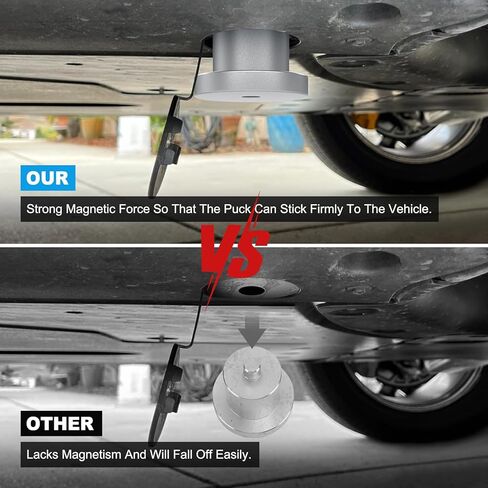 وسادات رفع جاك من الألومنيوم متوافقة مع Rivian R1T/R1S، وسادات رفع جاك الأرضية مع ملحق مغناطيسي، مع حقيبة تخزين، 4 عبوات in Kuwait