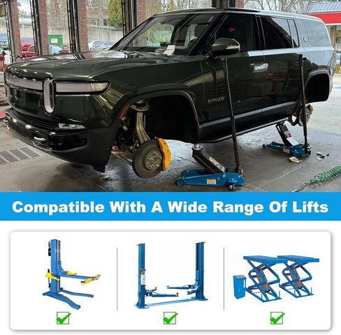 وسادات رفع جاك من الألومنيوم متوافقة مع Rivian R1T/R1S، وسادات رفع جاك الأرضية مع ملحق مغناطيسي، مع حقيبة تخزين، 4 عبوات in Kuwait