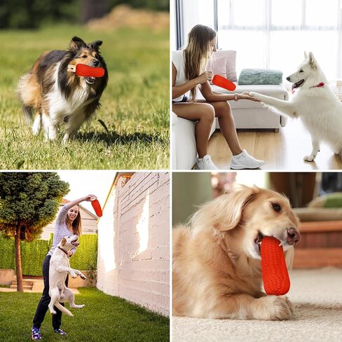 Indestructible Dog Toys for Aggressive Chewers: Interactive Tough Chew Toys for Large Medium Dogs - Durable Corn Super Chewer Gifts for Large Breed Hard Rubber & Nylon Pet Toy Beef & Milk Flavor in Saudi Arabia