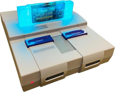 خرطوشة ألعاب Super 800 In 1 من Retrotech إصدار LED لوحدة تحكم ألعاب Super Nintendo - أبيض in Kuwait