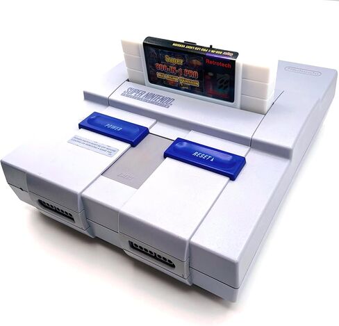 خرطوشة ألعاب Super 800 In 1 من Retrotech إصدار LED لوحدة تحكم ألعاب Super Nintendo - أبيض in Kuwait