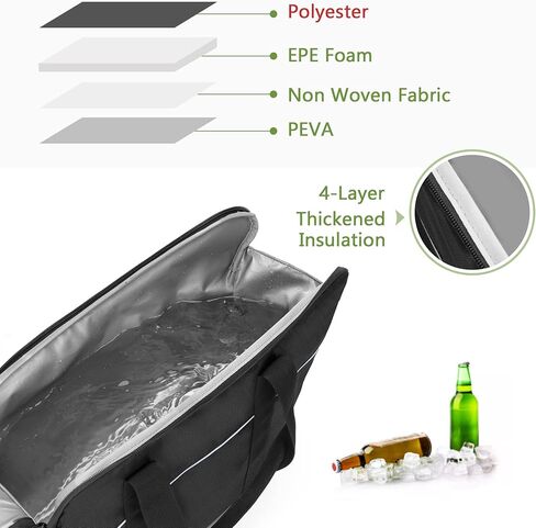 مبرد حقيبة السرج للدراجات النارية، حقيبة تبريد للدراجات النارية للسفر متوافقة مع حقيبة هارلي ديفيدسون 2014-2022 بجولة صلبة، منظم تبريد جانبي للطعام أو الشراب معزول، حقيبة واحدة in Kuwait