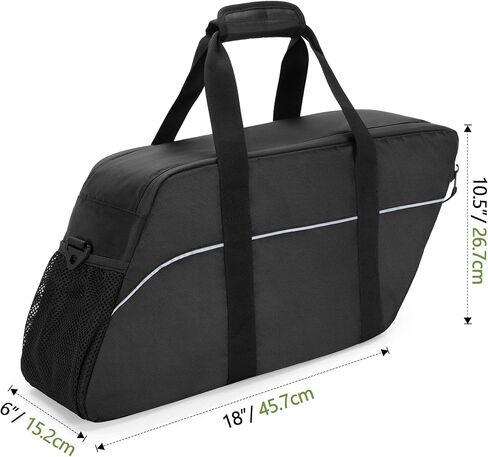 مبرد حقيبة السرج للدراجات النارية، حقيبة تبريد للدراجات النارية للسفر متوافقة مع حقيبة هارلي ديفيدسون 2014-2022 بجولة صلبة، منظم تبريد جانبي للطعام أو الشراب معزول، حقيبة واحدة in Kuwait