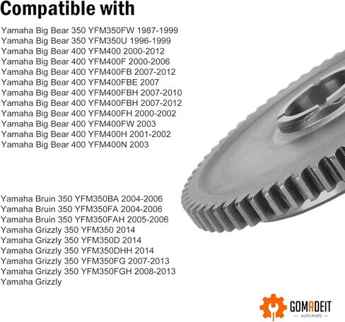 محمل القابض المبتدئ في اتجاه واحد يناسب Yamaha YFM350، YFM400، YFM450، Wolverine، Big Bear، Grizzly، Kodiak، Rhino Clutch Bearing استبدال 1UY-15590-01-00 1UY-15590-00-00 in Kuwait