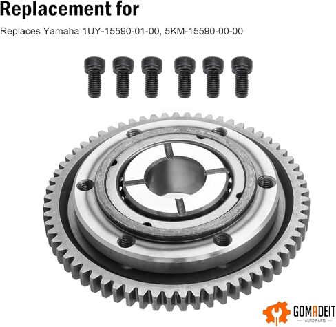 محمل القابض المبتدئ في اتجاه واحد يناسب Yamaha YFM350، YFM400، YFM450، Wolverine، Big Bear، Grizzly، Kodiak، Rhino Clutch Bearing استبدال 1UY-15590-01-00 1UY-15590-00-00 in Kuwait