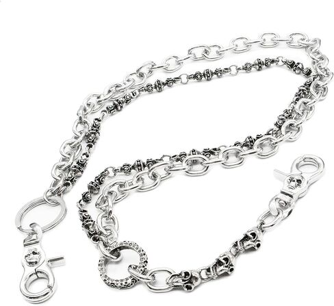 سلسلة محفظة شرقية مزدوجة الطبقات على شكل جمجمة كاهرمز لراكبي الدراجات النارية وسائقي الشاحنات SJ59 in Kuwait