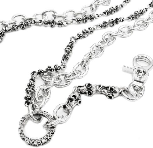 سلسلة محفظة شرقية مزدوجة الطبقات على شكل جمجمة كاهرمز لراكبي الدراجات النارية وسائقي الشاحنات SJ59 in Kuwait