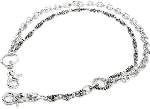 سلسلة محفظة شرقية مزدوجة الطبقات على شكل جمجمة كاهرمز لراكبي الدراجات النارية وسائقي الشاحنات SJ59 in Kuwait