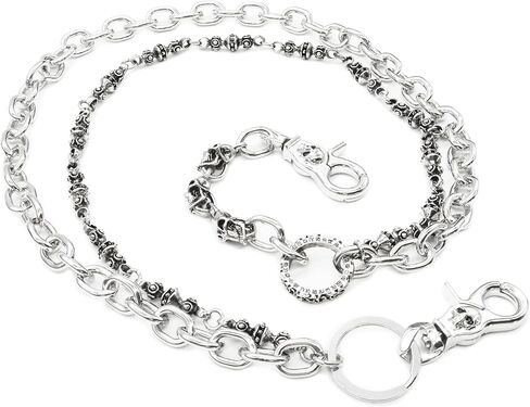 سلسلة محفظة شرقية مزدوجة الطبقات على شكل جمجمة كاهرمز لراكبي الدراجات النارية وسائقي الشاحنات SJ59 in Kuwait