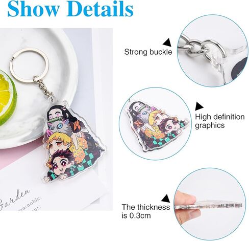 Cute Anime Keychain（6 Pcs） Wallets Backpack Scary Decorations Accessories Gifts Cartoon Skull Horror Movie Keychain Decor Merch Christmas Stuff for Teens in Saudi Arabia