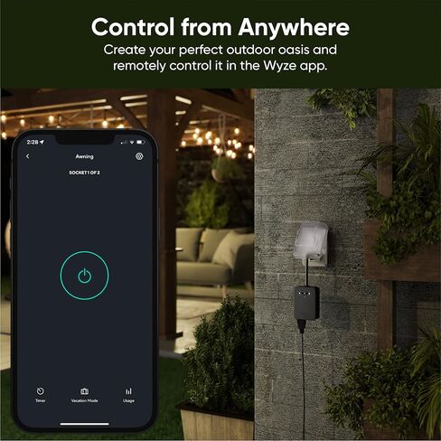Wyze Plug, 2.4GHz WiFi Smart Plug, Works with Alexa, Google Assistant, IFTTT, No Hub Required, One-Pack, White – A Certified for Humans Device in Saudi Arabia