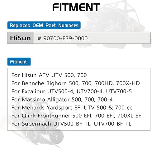 مجموعة مجموعات القابض الرطب المتوافقة مع Hisun ATV UTV 500 700، Bennche Bighorn، Massimo، Menards YardSport، Axis، Qlink، Coleman in Saudi Arabia