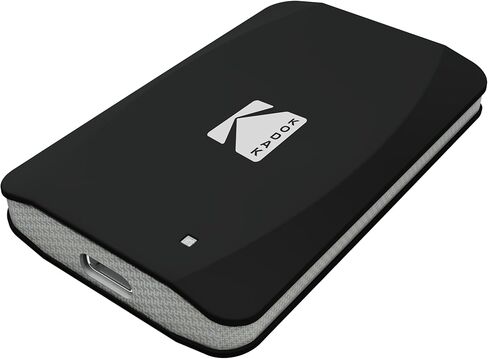 KODAK USB-C 3.2Gen2 X220 SSD محمول 256 جيجابايت - محرك أقراص الحالة الصلبة الخارجي - ما يصل إلى 1100 ميجابايت / ثانية - فلاش NAND ثلاثي الأبعاد - المستندات والموسيقى وتخزين الفيديو عالي الدقة in Saudi Arabia