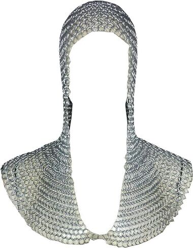 Chainmail Coif, 10 mm Aluminium Hood Chain Mail Medieval Reenacment Armor SCA LARP Hood Coif Chainmail Coif by Dream Land & Greenfild in Saudi Arabia