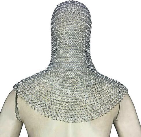 Chainmail Coif, 10 mm Aluminium Hood Chain Mail Medieval Reenacment Armor SCA LARP Hood Coif Chainmail Coif by Dream Land & Greenfild in Saudi Arabia