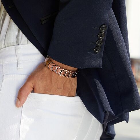 KGP Double-Row Copper Magnetic Bracelets with Strength Healing Magnets for Arthritis Pain, 99.99% Pure Copper Magnet Bracelet for Men Women, Adjustable Magnetic Therapy Copper Bracelet Jewelry Gift in Kuwait