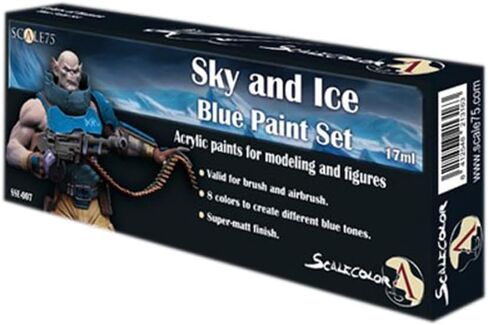Scale 75 Scale Color Blue Paint Set, Sky and Ice Paint Set. in Saudi Arabia
