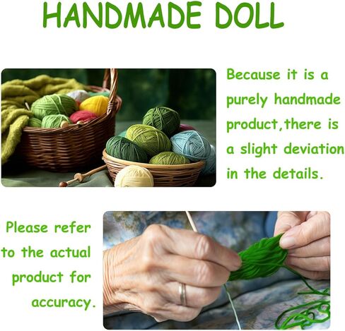 كروشيه الدعم العاطفي، دمية كروشيه صغيرة مصنوعة يدويًا من الخيار، ديكور منزلي صغير لطيف، هدايا حياكة للنساء والأصدقاء (صبي مخلل) in Kuwait