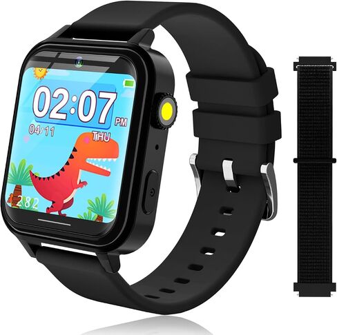 Kids Smart Watch, Smart Watch for Girls 3-14 Year Old, 30 Puzzle Games, Touch Screen, HD Camera, Music Video Toy with Flashlight, Educational Toys Birthday Gifts for Girls Boys Ages 7 8 9 10 Pink in Saudi Arabia