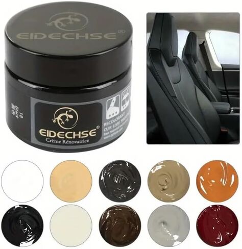 Eidechse | Leather Repair Kit | Recoloring Cream and Application Tool (Dark Red) in Kuwait