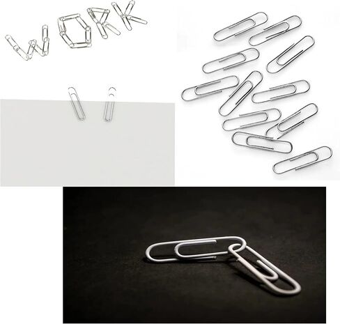 Paper Clips, Assorted Size 700pcs Sliver Paper Clips Holder for Sheets Files Office School and Personal Document Files Organizing (3 Size, Silver) in Saudi Arabia