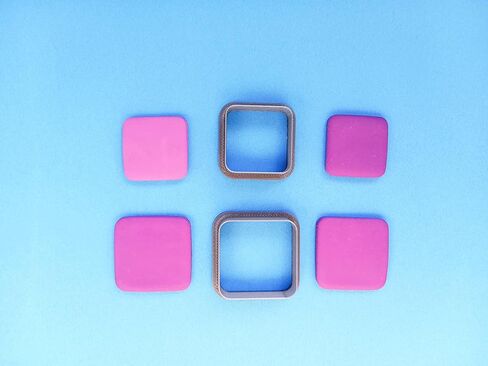 Jinnyous Jewellery Square Polymer Clay Cutter Cookie Cutter Set of 5 in Kuwait