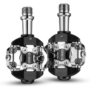 Corki Cycles MTB SPD Clipless Pedals Bike Dual Sided Pedals Compatible with Shimano SPD Cleats
