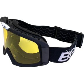 Birdz Pelican Black Fitover Padded ATV Motorcycle OTG Goggles with Clear Lens