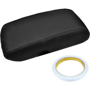 AUTOKAY Black Leather Armrest Console Lid Cover Fits for Dodge Durango 2011-2019, for Jeep Grand Cherokee 2011-2019