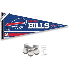 Buffalo Bills Pennant Banner and Wall Tack Pads