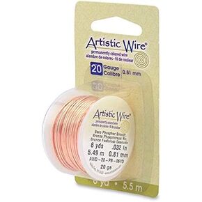 سلك فني، سلك حرفي برونزي بسمك 20 قياس، بكرة بطول 6 ياردات، برونز فوسفور عاري in Kuwait