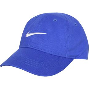 Nike Baby Boys Adjustable Solid Swoosh Cotton Baseball Cap (as1, Age, 12_Months, 24_Months, G_R(6A2319-U89)/W, 12-24 Months)