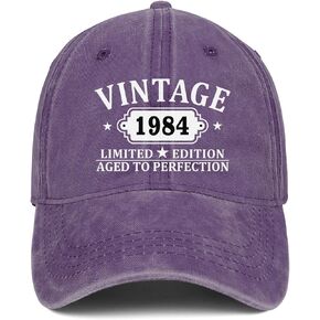 40th Birthday Gifts Women Men Vintage 1984 Embroidered Baseball Cap Gift Ideas Hat