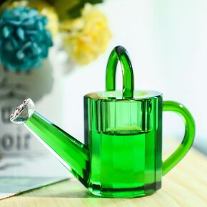 علبة سقاية كريستالية خضراء من QFkris، تماثيل فنية، زينة ثقالة الورق الزجاجية in Kuwait