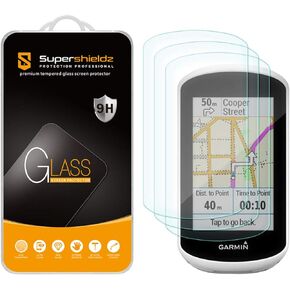 Supershieldz (3 Pack) Designed for Garmin Edge Explore Tempered Glass Screen Protector, Anti Scratch, Bubble Free