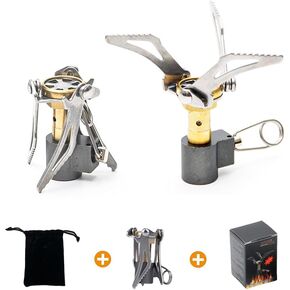 1Pcs Camping Stove Head Mini Stove Head Integrated folding stove head Camping outdoor survival kit Portable pocket stove head