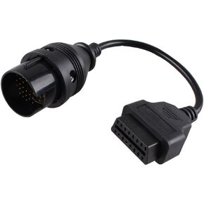 OBDII OBD2 38 Pin to 16 pin Diagnostic Adapter Connector Cable Compatible with Mercedes Benz