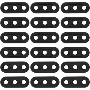 SING F LTD 30PCS 3 Holes Rope Tensioner Cord Adjuster Plastic Tent Rope Fastener for Camping Hiking Picnic Tent Shade Tarp Canopy Outdoor Activities 4mm Hole Diameter