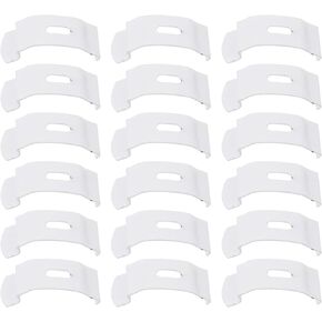 20pcs Vane Fixed Window Brackets Plates Down Re, Metal Windows Curtain, Replacement Shades Accessories Doors Replacements Installation Slats Savers Parts DIY Tabs Saver Holder
