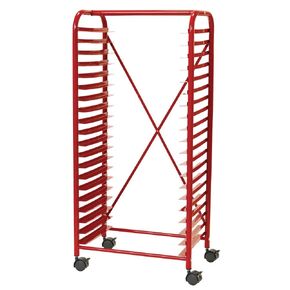 Colorations® Mobile Art Rack, Easy Classroom Prep, Ideal for Paintings, Organize & Transport Art Materials, Manipulatives, Puzzles, 20 Slots for Trays, Trays Not Included with Rack